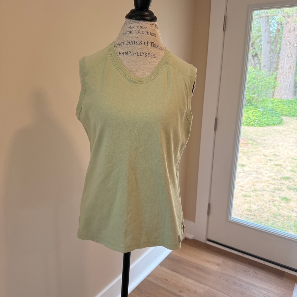 Carhartt‎ Women's Green V-neck Sleeveless Shirt Size XL